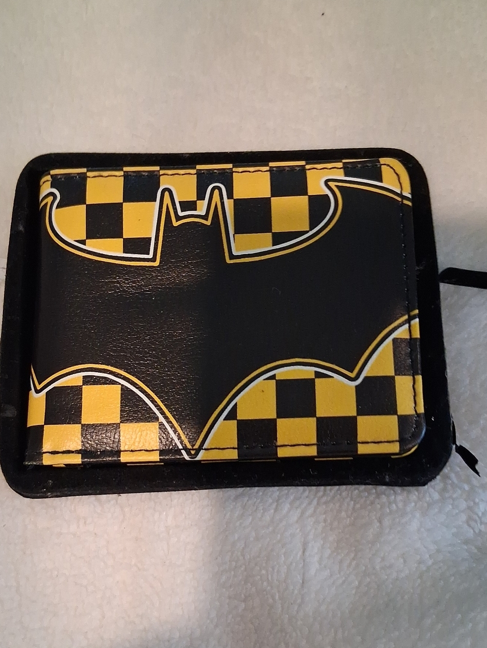 Batman Black & Yellow Checkered Wallet